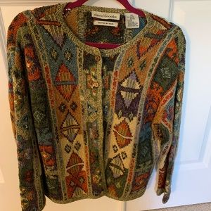 David Brooks hand knitted sweater